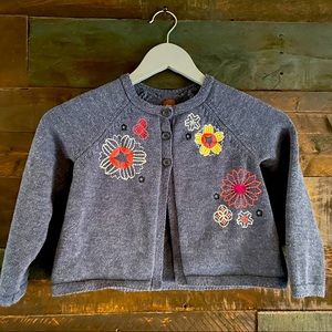 Girls TEA Embroidered Sweater 6-7